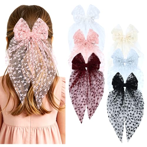Barrettes cheveux dentelle nœud pour coiffure de mariage de fête et cérémonie