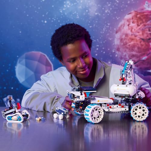 Technic Veicolo Spaziale Rover Lunare Lunar Outpost - Giocattolo Interattivo STEM con Braccio, Pannelli Solari e Modello di Robot - Regalo di Compleanno per Bambini e Bambine da 10 Anni - 42211 - Lego - Immagine 8