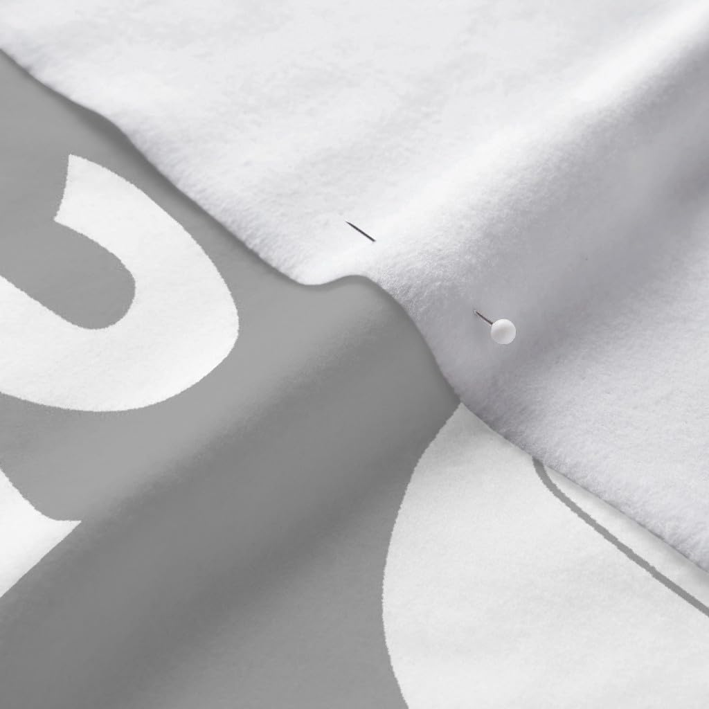 Spoonflower Fabric - Elephant Grey Elephants Large White Pattern Gray Printed on Polartec(R) Fleece Fabric by The Yard - Sewing Blankets Loungewear and No-Sew Projects