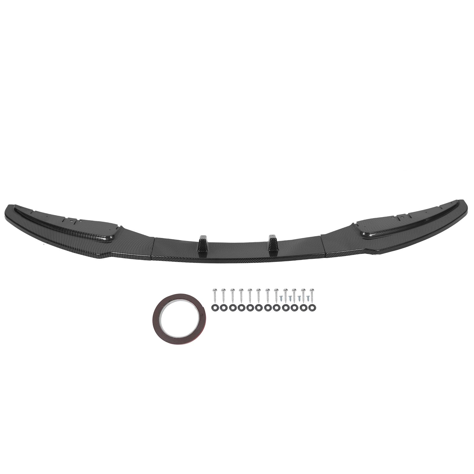 Alerón Divisor de Labios de Parachoques Delantero de Coche de 3 Uds para 1 Serie E81 E82 E87 E88 LCI Edición Estándar 2008-2011 (estilo de fibra de carbono)