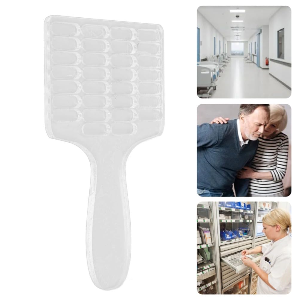 Plateau de Comptage de Pilules 30 Capsules avec Poignée - Design Érgonomique et Pratique pour Organiser vos Médicaments, Sécurité et Confort pour la Maison, l'Hôpital et la Pharmacie