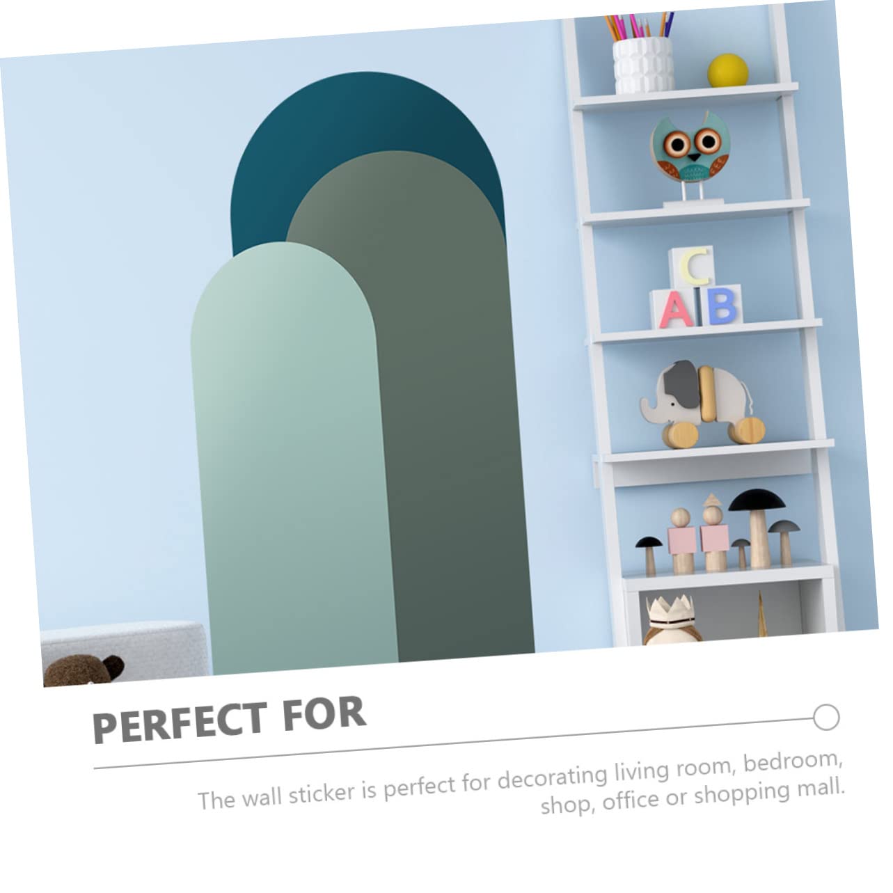 DOITOOL 2hojas Calcomanías Decorativas De Pared Adhesivos Geométricos Multi-funcionales Para Salas Diseño Artístico Para De Aplicar y Retirar Para Ventanas y Paredes