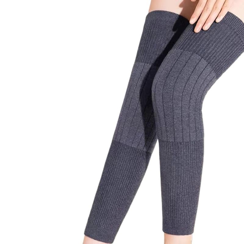 Warm Long leg Knee Pads in Winter Add Velvet Leg Guards for Anti Slip