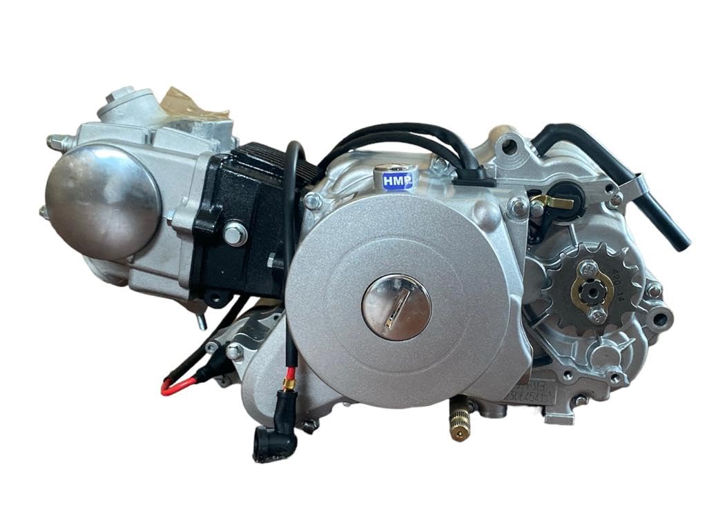 Motor 50ccm Halbautomatik E-Start Inferior & Patada de Arranque Apto para Moto Quad para Niños, Cuádruple, Dirtbike