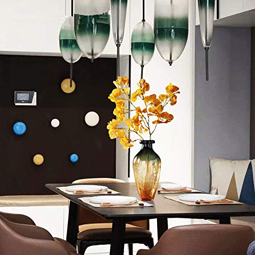 Kleurrijke Gebarsten Glazen Vaas Thuis Woonkamer Eetkamer Tv Kast Veranda Aanrecht Vaas Gedroogde Bloem Simulatie Bloem Decoratie Vaas 40.5x19.5x10 Cm, 29.5x21x8 Cm, 2 Stks - Afbeelding 6