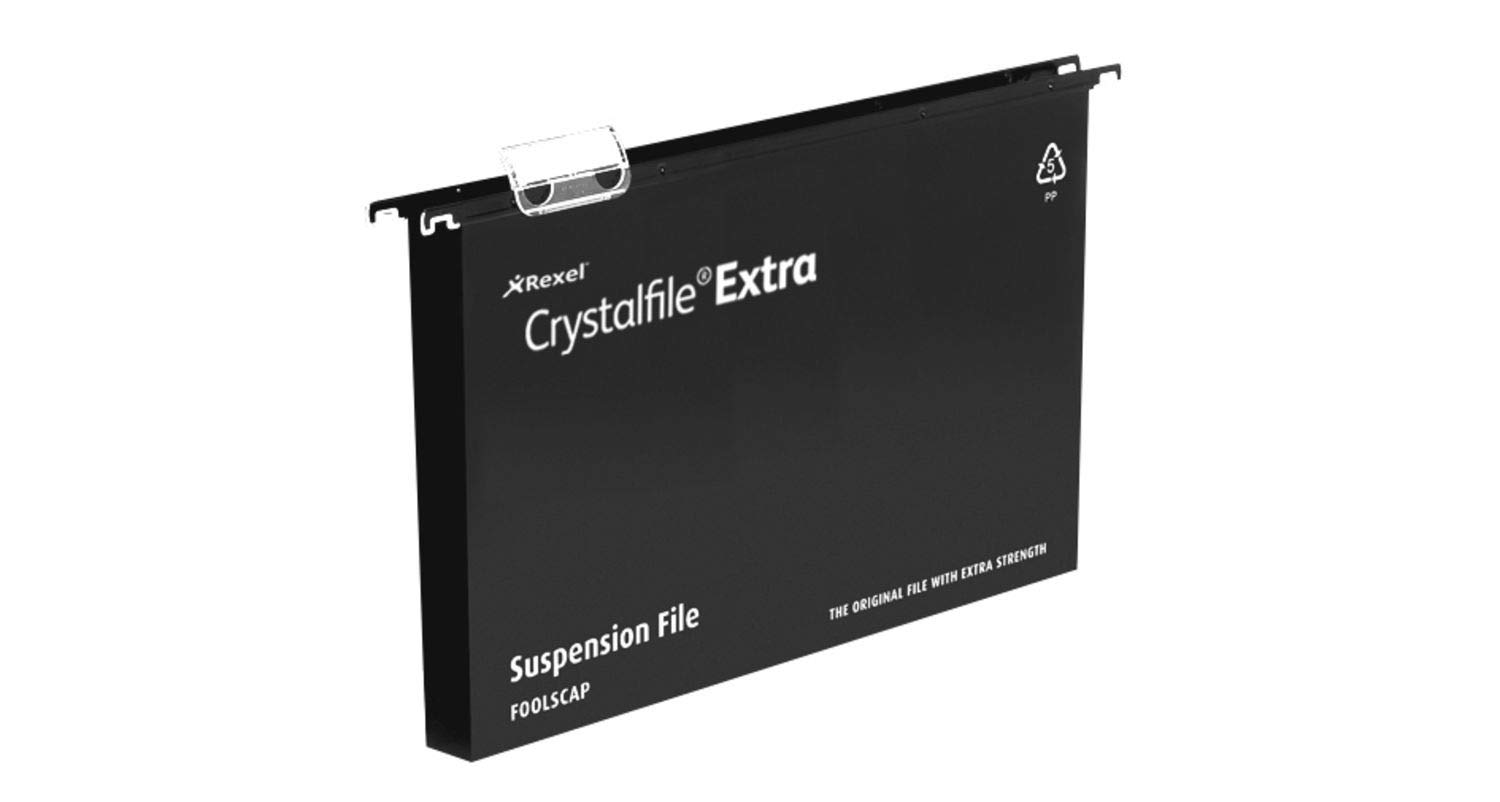 CRYSTALFILE EXTRA SFILE FC 30MM BLK PK25