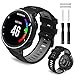 Th-some Cinturino per Garmin Forerunner 735XT - Cinturino di Ricambio per Forerunner 235,Cinturini Silicone per smartwatch Compatibile con Garmin Forerunner 735XT/235/220/230/620/630/240(Grigio Nero)
