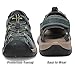 FLARUT Men's Sport Sandals Outdoor Hiking Sandals Closed Toe Leather Athletic Lightweight Trail Walking Casual Sandals Water Shoes (C-Gray,43)