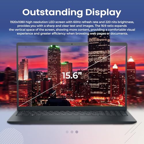 Image of Dell Inspiron 15.6 Inch Business Laptop | FHD Touchscreen | Intel Core i7-1255U, 12th Gen 10-Core CPU (Up to 4.7 GHz) | 32GB RAM, 2TB SSD | Iris Xe Graphics | Windows 11 | WiFi-6 | 9HR Battery