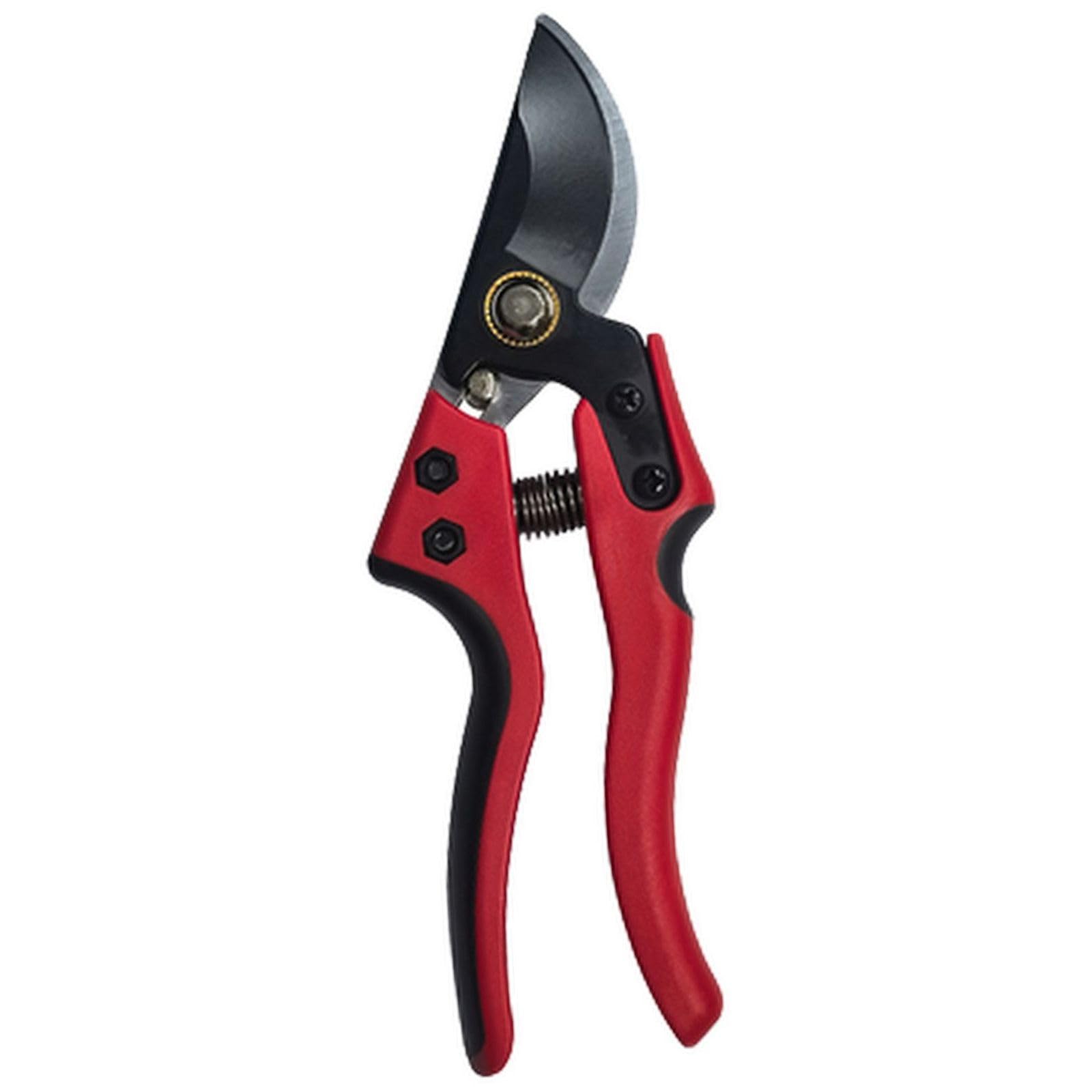 Pruning Shears Heavy Duty 65Mn Steel Sharp Garden Clippers for Home Garden and Balcony Plants (Red, 8.27 × 2.76 in)