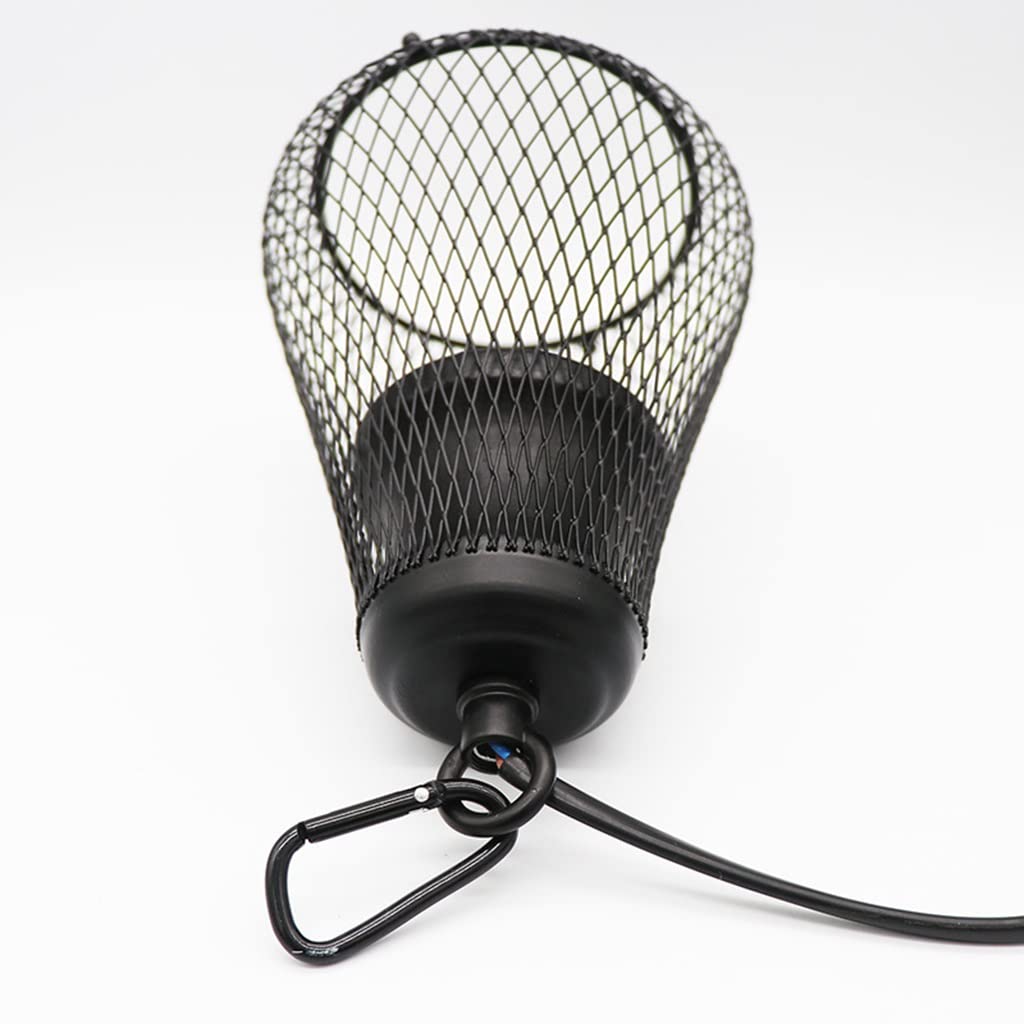 Luce Riscaldante per Tartarughe Rettili, Protezione del Riscaldatore UVA UVB, Copertura in Rete per Lampada Termica in Ceramica per Anfibio, Uccello, Design del Gancio (Color : 2pcs)