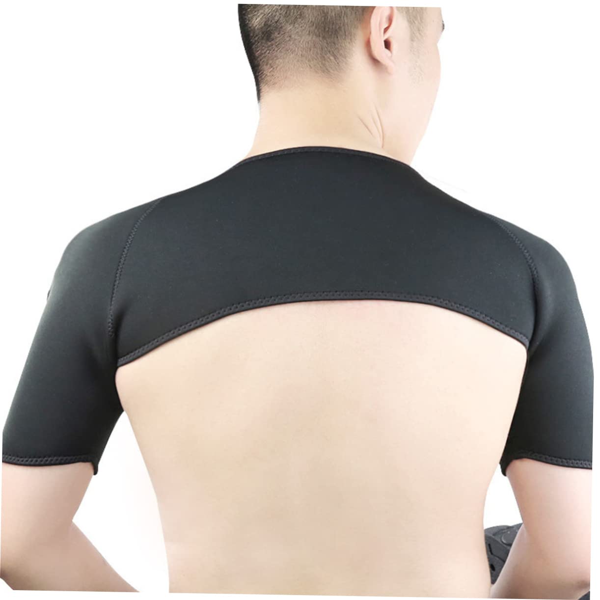 Gogogmee Shoulder Pad for Fitness Breathable Shoulder Protector Elastic Wrap Double Shoulder Support for Weight Lifting