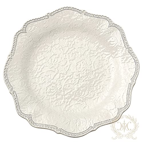 Amazon.co.jp: クリーム レースプレート 28.5cm LaCeramicaVBC