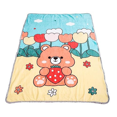 Hopscotch Baby Boys and Baby Girls Flannel All-Over Print Blanket in Multi Color for Ages 0-8 Months (ITB-4403163)