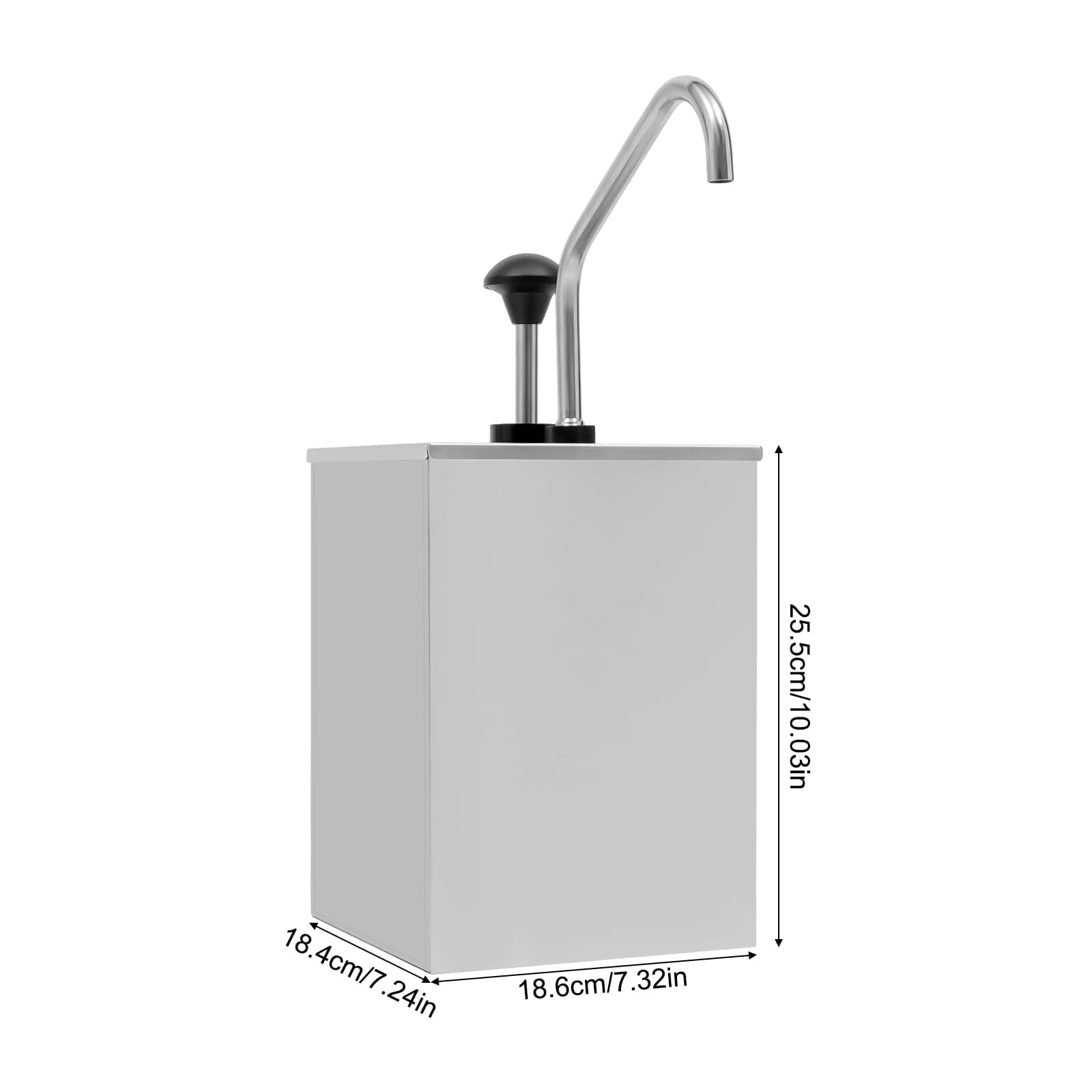 Dispenser per salse con serbatoi rimovibili per spremere e conservare facilmente liquidi