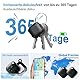 Air Tag Android,GPS Tracker,Bluetooth Smart Tag kompatibel mit Google „Find My Device“ APP (nur Android), Geeignet für Gepäck Koffer, Schlüssel, Rucksäcke, Haustier und andere, Schwarz-4 Packs