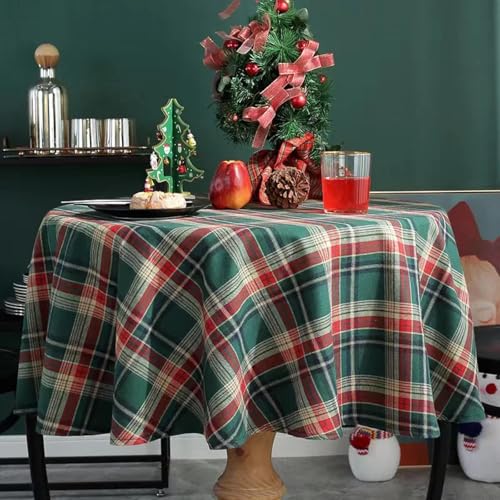 Housse de table basse en tissu écossais de qualité supérieure