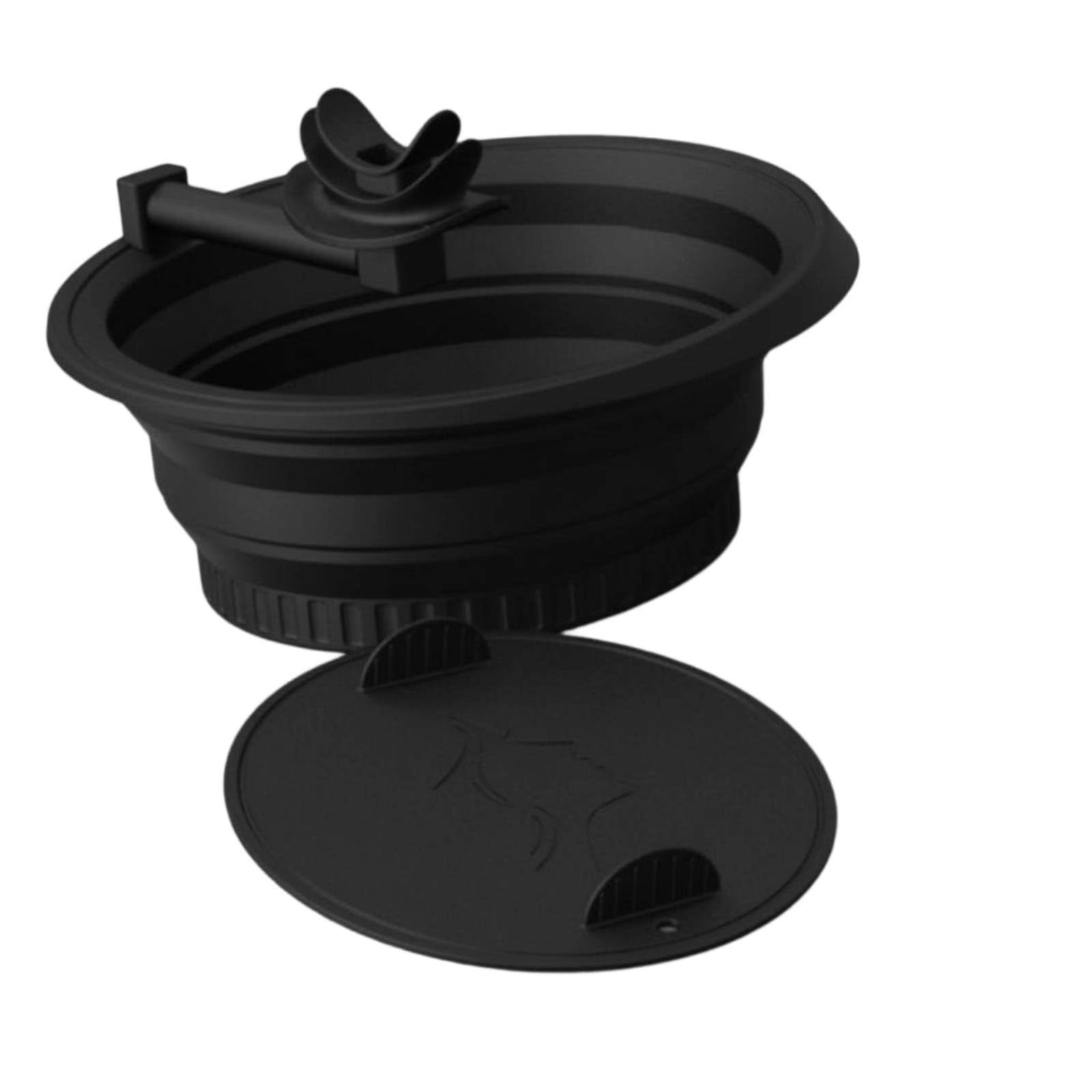 Facial Ice Bath Basin Portable Ice Bath Face Basin Silicone Facial Plunge Bowl Easy to Clean for in-Home Spa, Travel, Black, Breathable | Sporting Goods | Outdoor Sports-image-27