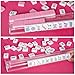 GUSTARIA 1.2”American Mahjong Tile Set, 166 Mahjong Game Set with Pink Color (Tiles Only, No Racks and Other Accessories)