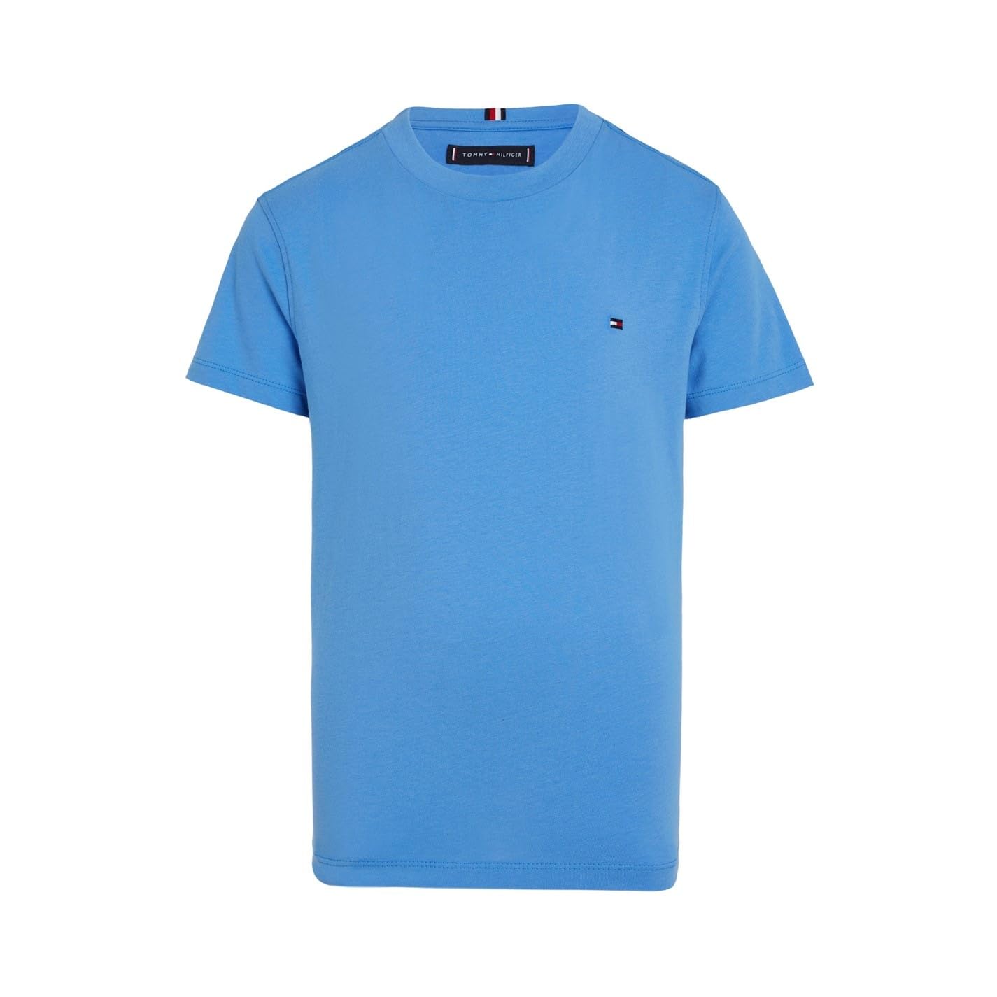 Tommy Hilfiger Essential Cotton tee S/S KB0KB06879 Camisetas de Punto de Manga Corta, Azul (Blue Spell), 12 años para Niños