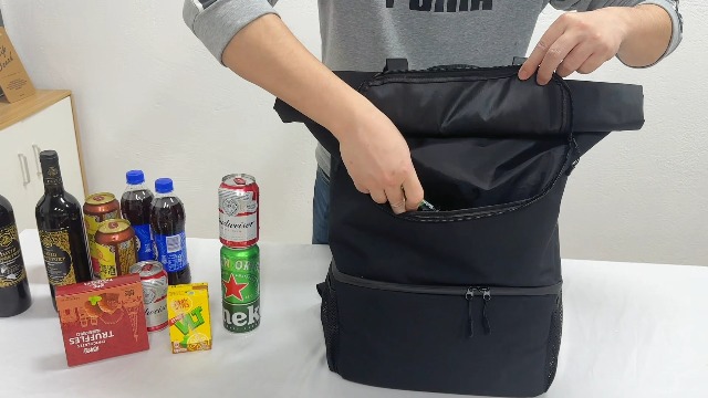 DEWUR Thermo Rucksack 35L – Großer Kühlrucksack Mit 2-in-1-Doppelfach, Isoliert & Wasserdicht – Perfekt Für Picknick, Strand, Camping & BBQ – 34x22x48 Cm