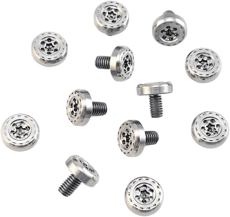 5PCS T8 Torx Titanium Alloy Screws, M3.5 Scales Handle Attachment Hardware Accessories in Silver