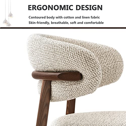 Wjihuyu WJIHUYU-2023 Set Of 2 Mid Century Modern Walnut Dining Chairs thumb #4