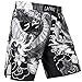 LAFROI Mens Boxing Shorts Jiu Jitsu MMA Cross Training Fighting Trunks Activewear with Drawstring-QJK06 Dragon Size SM