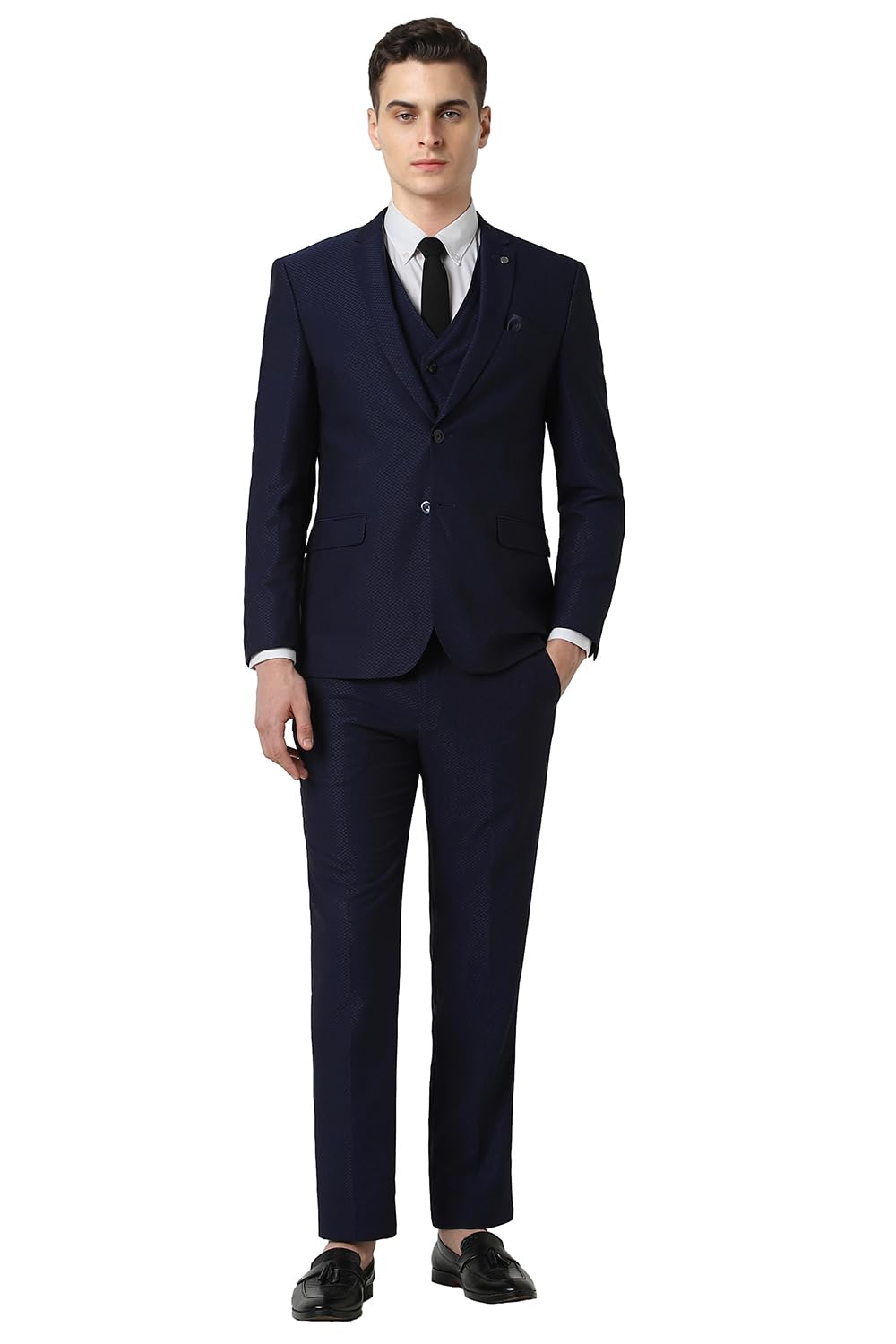 van heusen Men's Polyester Blend Three Piece Suit-Dress Set-picture-21
