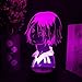 Produktbild 3D Illusion Lampe,3D Nachtlicht Kozume Kenma Face Haikyuu Silhouettes LED Lichting 3D Visualization Nacht Lampe Anime Haikyuu Lampe Tisch Lampe Color Changing 7 Farben Touch ändern