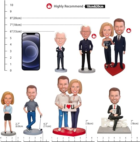 Yolie DZ100QS Stylishbobblehead Custom Bobblehead,Personalized Custom Full,Custom Personalized Unique Handmade Bobbleheads Figurine,Action Figure Based thumb #3