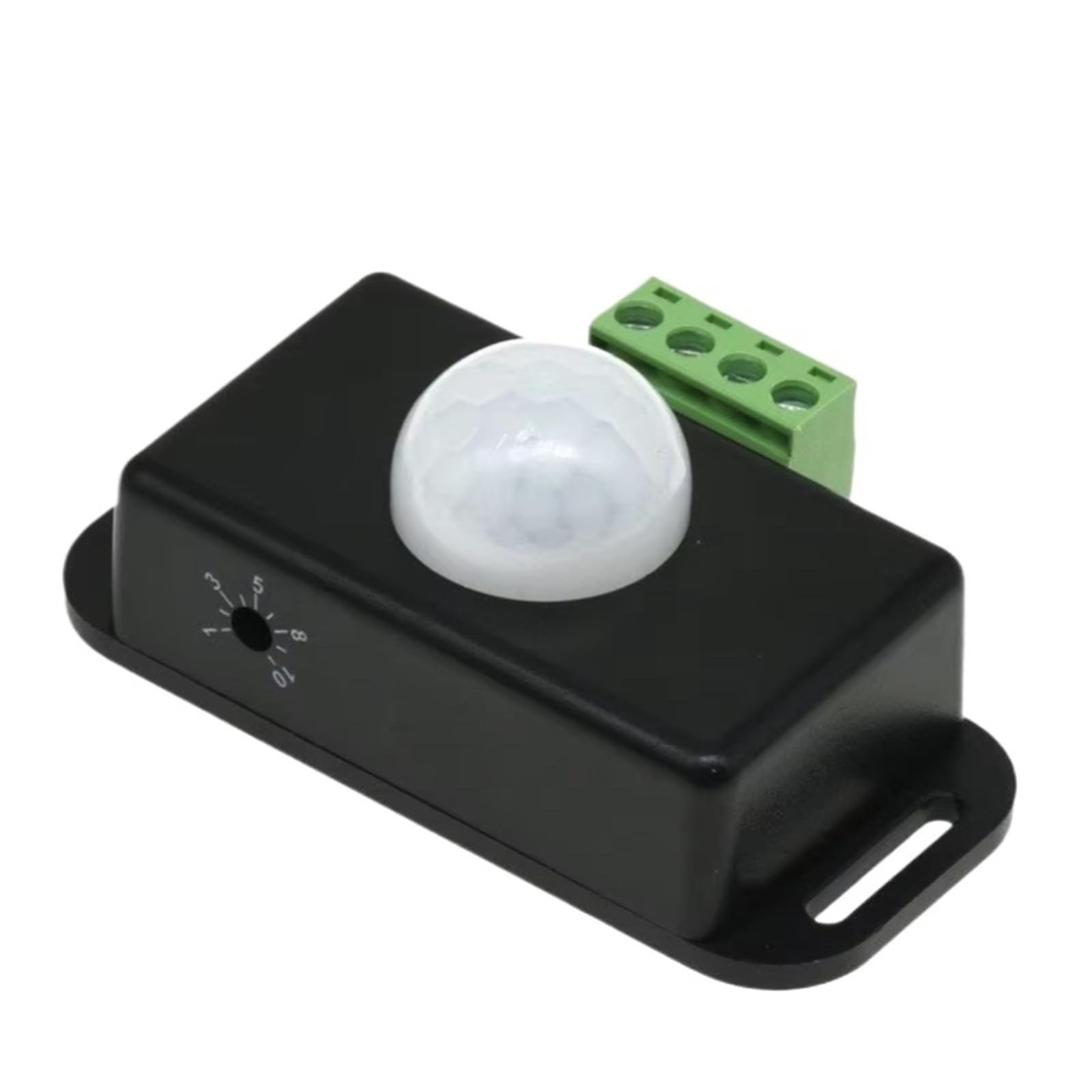 Interruptor de sensor de movimiento PIR automático ajustable de 12 V a 24 V y 6 A con detector infrarrojo IR, módulo de interruptor de luz for tira de luces LED.