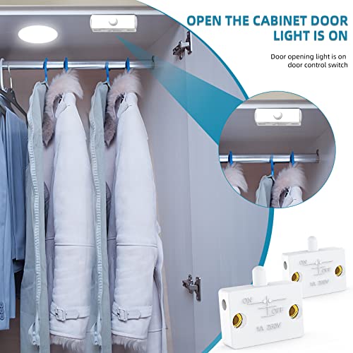 4 X Cabinet Lamp Switch,Cabinet Door Switch Wardrobe Touch Switches Drawers Open On Close Door Applicable Door Switch To12V 24V 110V. #TOP3