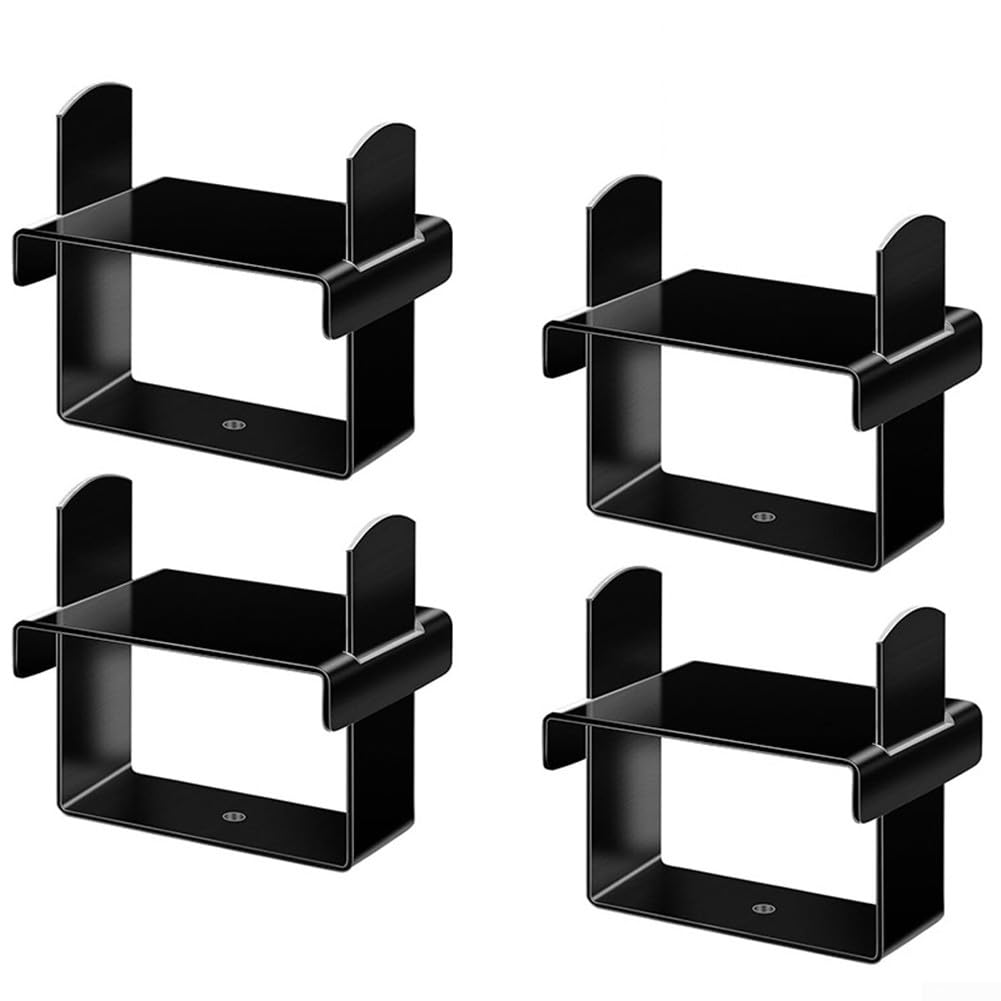 Kit di morsetti a molla a balestra, 4 pezzi, kit di morsetti a molla a balestra, molle a balestra fino a 6,3 cm di larghezza, per il controllo stabilizzatore dei veicoli (nero)