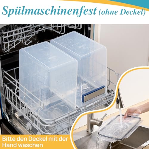 Vtopmart 2pack 9.5L Mehl und Zucker Lebensmittel Lagerung Box – Ansicht 4