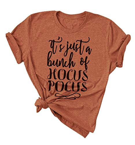 Hocus Pocus Halloween Shirts for Women Fall Tee Shirt Classic Halloween Movie Tops