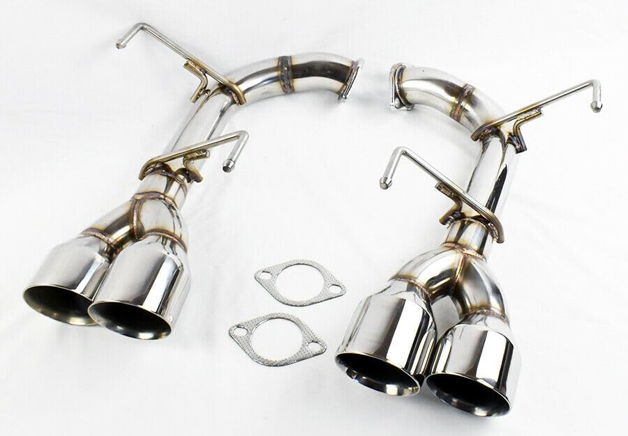 Generic Polished Stainless Axle Back Muffler Exhaust for Subaru WRX & STi 2015-2021, MF-SWRX15-C