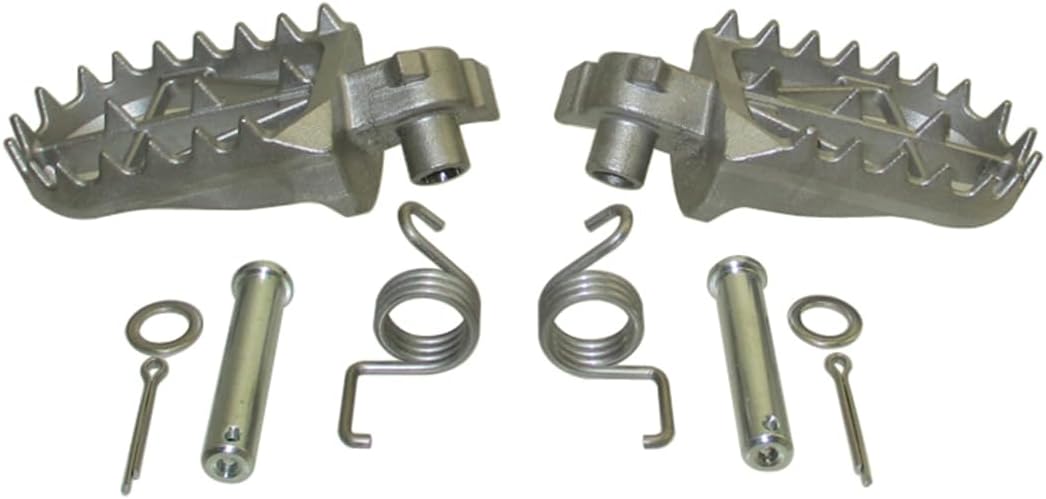 Wide Foot Pegs Stock Height 50mm Step Width Provides Better Grip & Control For Yamaha YZ85 YZ125 YZ125X YZ250 YZ250F YZ250X YZ250FX YZ450F YZ450FX WR250F WR400F WR450F XTZ07 Pit Dirt Bike