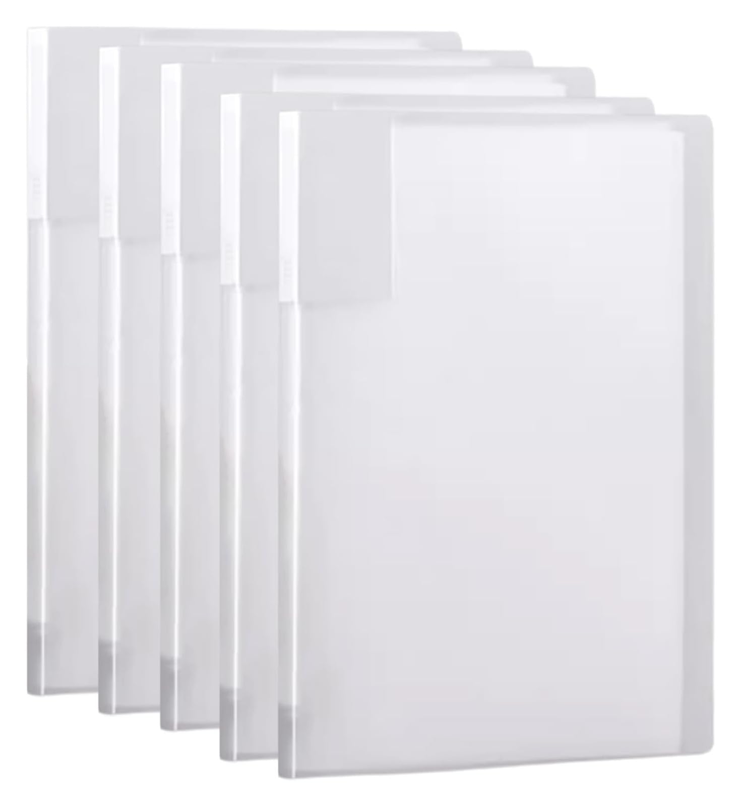 Aktenordner, Aktenordner, transparenter Buch-Display-Ordner, 5er-Pack mit 20–100 Klarsichthüllen