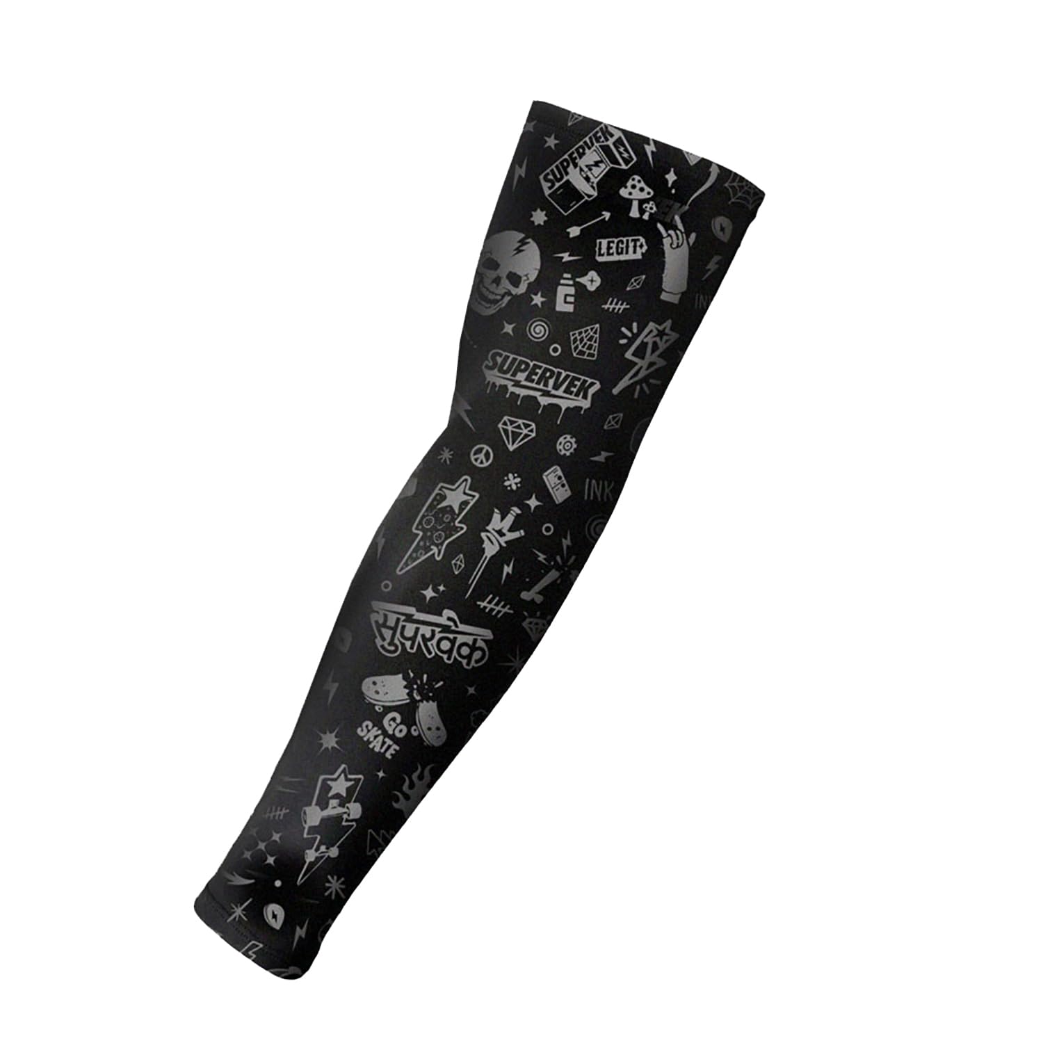 Supervek Compression Arm Sleeves for Men & Women | UV Protection Arm Sleeves for Men Women | Hand Sleeves for men, Hand Cover for Bike Riding Running Cycling and Dancing