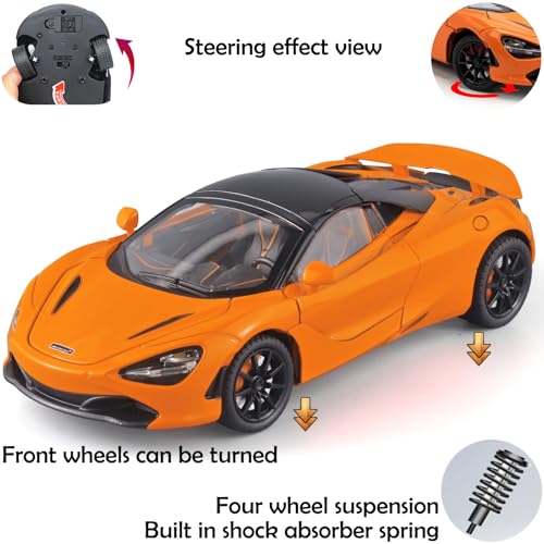 Toy Cars 720s Roadster Modelo 1/24 Naranja miniatura 3