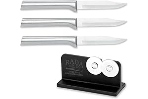 Essential Knives with Rada Knife Sharpener R119