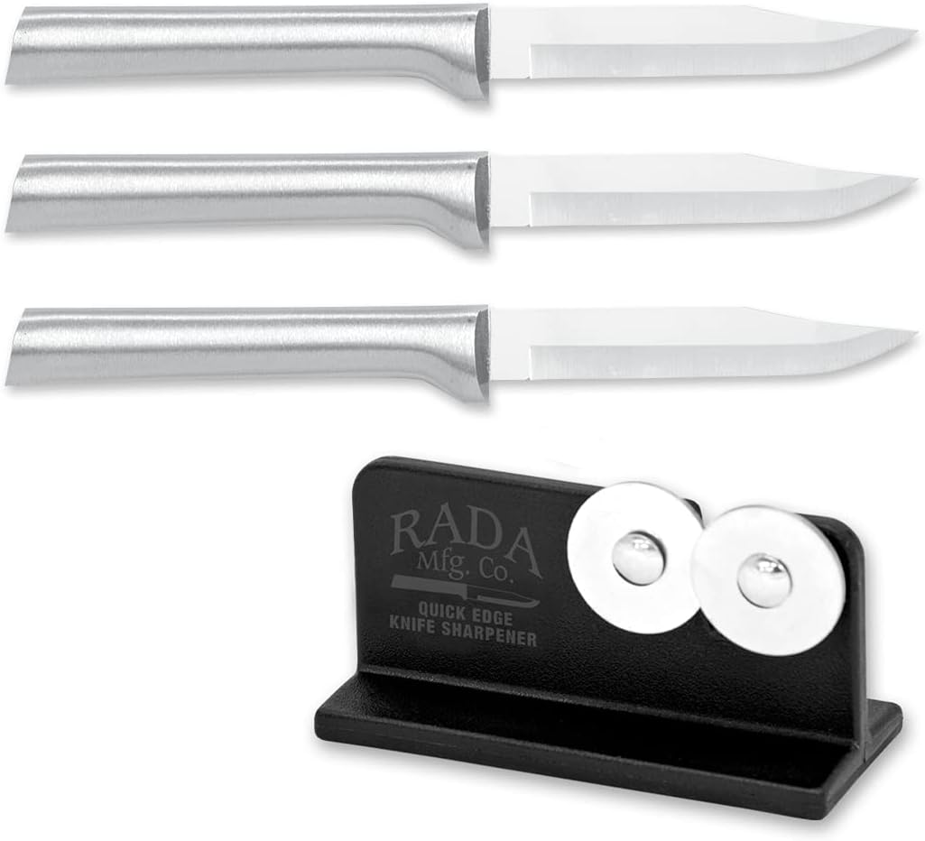 Rada Cutlery 3 Pack Paring Knife Plus R119 Knife Sharpener Amazon.ca
