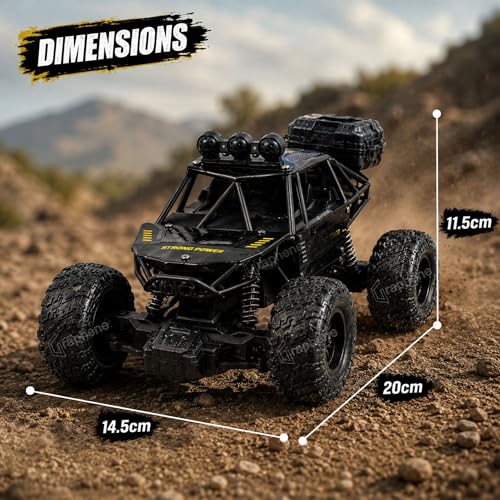 Image of GRAPHENE Remote Control Rc Drift Stunt Car Toy for Kids 4x4 Rock Crawler Double Smoke Off Road Monster Truck Rechargeable Battery LED Lights Big Anti-Slip Tyres Racing Car Toy Gift Kids Boys Girls