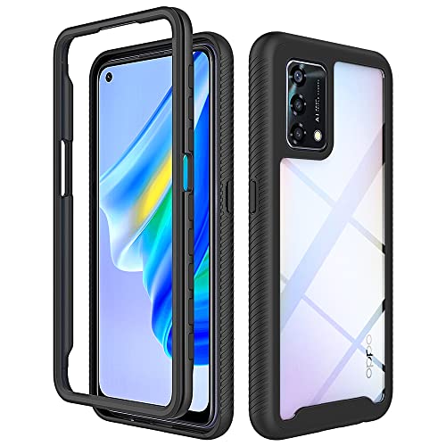 Kukoufey Case for Oppo Reno 6 Lite Case Cover,Anti-Fall and Shock-Absorbing Protective Cover Case for Oppo A95 4G / A74 4G CPH2219 / Reno 6 Lite CPH2365 Case Black