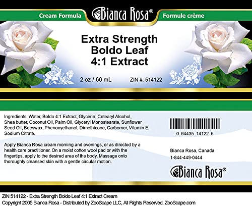 Miniatura 3 de Bianca Rosa Extra Strength Boldo Leaf 41 Extracto Crema (2 oz, ZIN 514122) - Paquete de 3