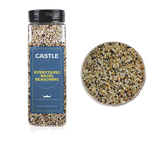 Everything Bagel Seasoning, 22 ounces, Premium Restaurant Quality, Multi Seasoning Shaker with Sesame, Onion, Garlic, Poppy in Seasoning Spice Blend, Kosher