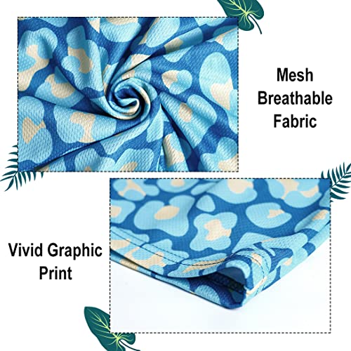 Aimpact Print Men Mesh Shorts Waisted 5 Inseam Casual Summer Shorts For Men(Blues) #TOP5