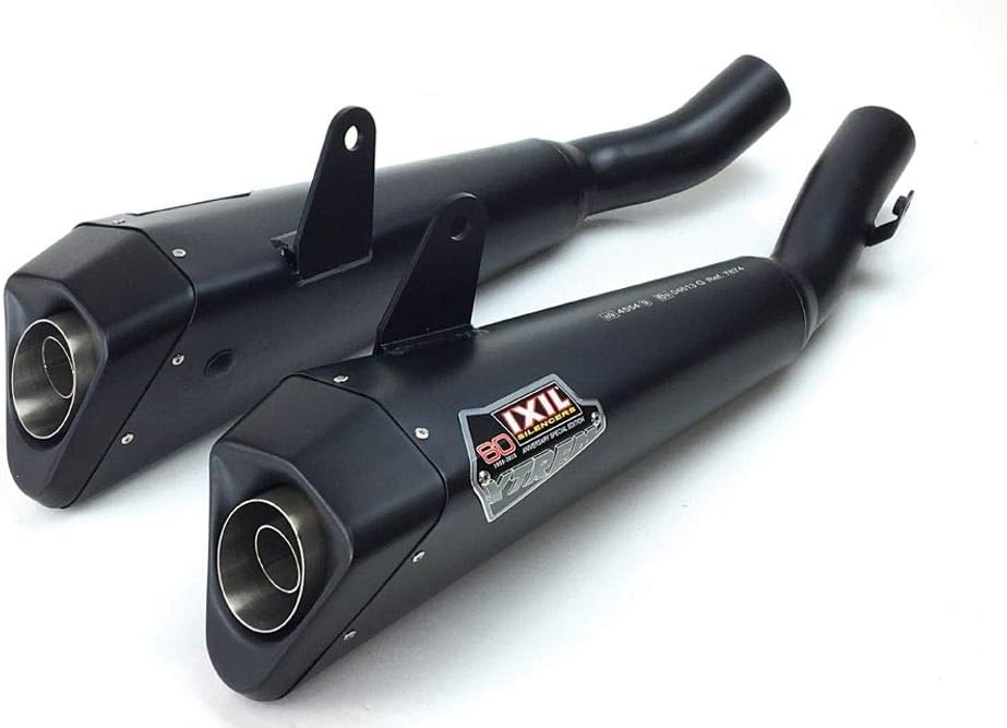 IXIL 070-774B-4 X 55 Silencers, black, Kawasaki Z 1000, 10-, Z 1000 SX 11-, E-mark. Euro 3+4
