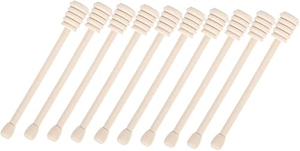 Luxshiny 20 Pçs Mexedor De Mel Xarope De Café De Chocolate Mini Colheres Mini Batedor Bastão De Garoa De Mel Bastão De Pente De Mel Agitadores De Mel Para Chá Doméstico Bastões De Mel